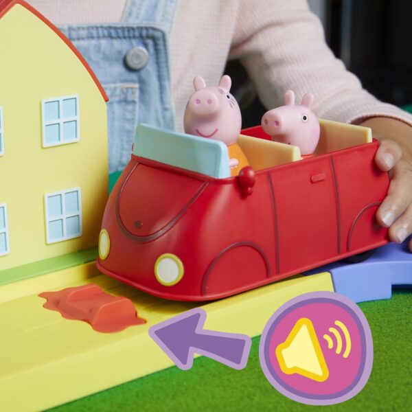 Peppa Pig pista de ciudad con sonidos. Casa, carro, parque, escuela - Imagen 4