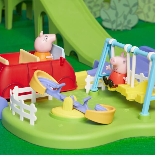 Peppa Pig pista de ciudad con sonidos. Casa, carro, parque, escuela - Imagen 8