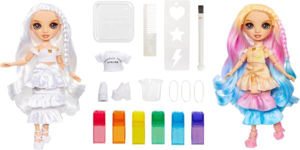 Rainbow high muñeca de moda Acuarela y crea con pintura lavable para repetir - Imagen 2