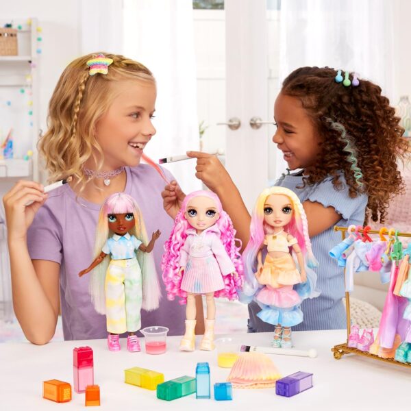 Rainbow high muñeca de moda Acuarela y crea con pintura lavable para repetir - Imagen 4
