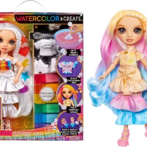 Rainbow high muñeca de moda Acuarela y crea con pintura lavable para repetir