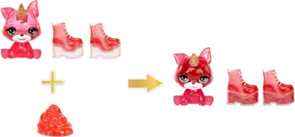 Rubi Rainbow High muñeca de moda roja con kit de slime y mascota - Imagen 7