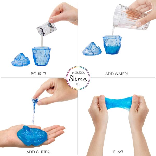 Skyler Rainbow High muñeca de moda azul con kit de slime y mascota - Imagen 4