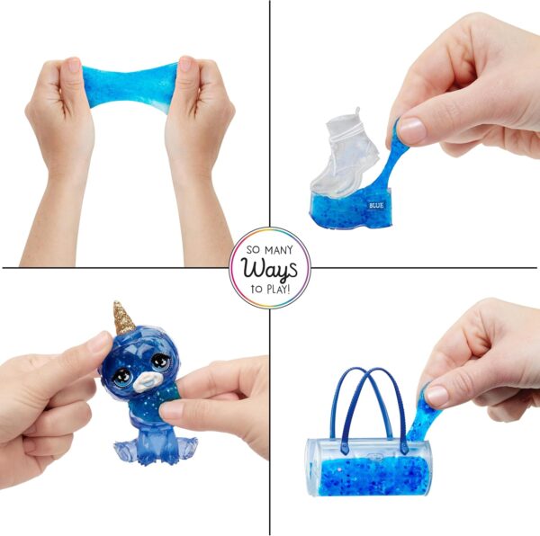 Skyler Rainbow High muñeca de moda azul con kit de slime y mascota - Imagen 9