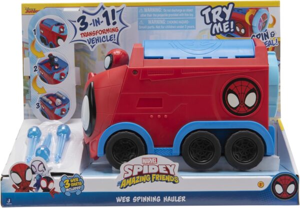 Spidey y sus amigos Marvel vehículo transformador Hauler 3 en 1 - Imagen 14