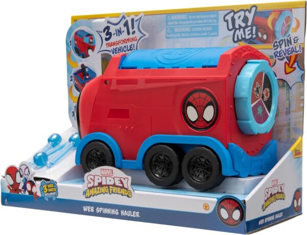 Spidey y sus amigos Marvel vehículo transformador Hauler 3 en 1 - Imagen 5