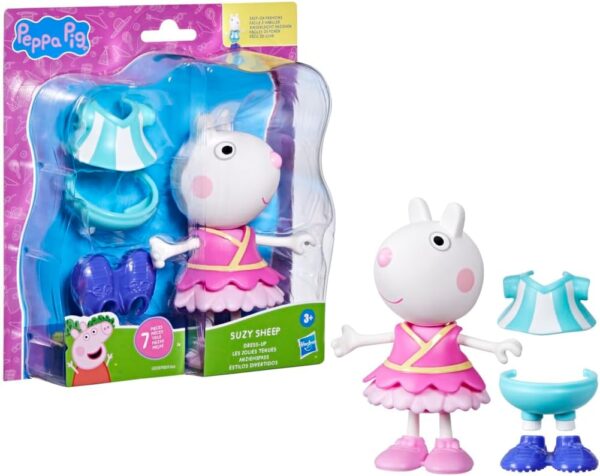 Suzy muñeca Peppa Pig de 15cm con 2 cambios de ropa y zapatos - Imagen 7