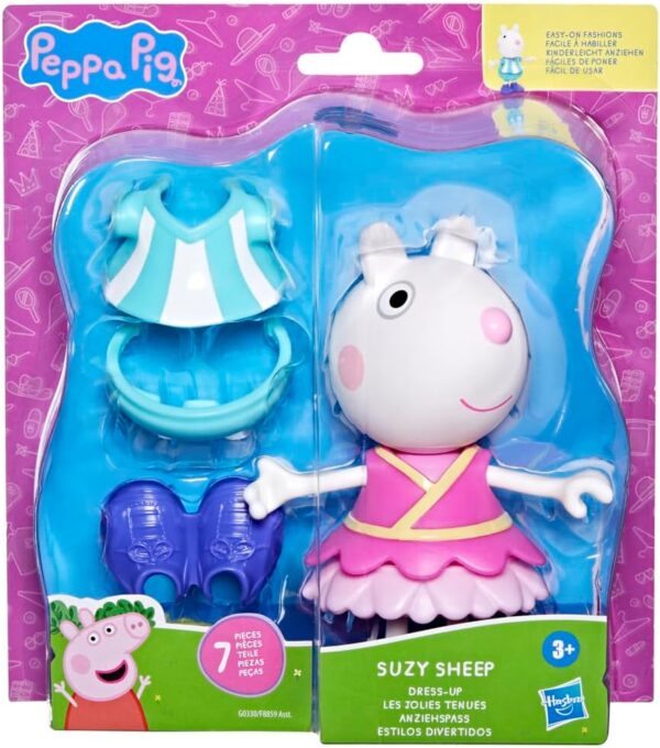 Suzy muñeca Peppa Pig de 15cm con 2 cambios de ropa y zapatos - Imagen 8