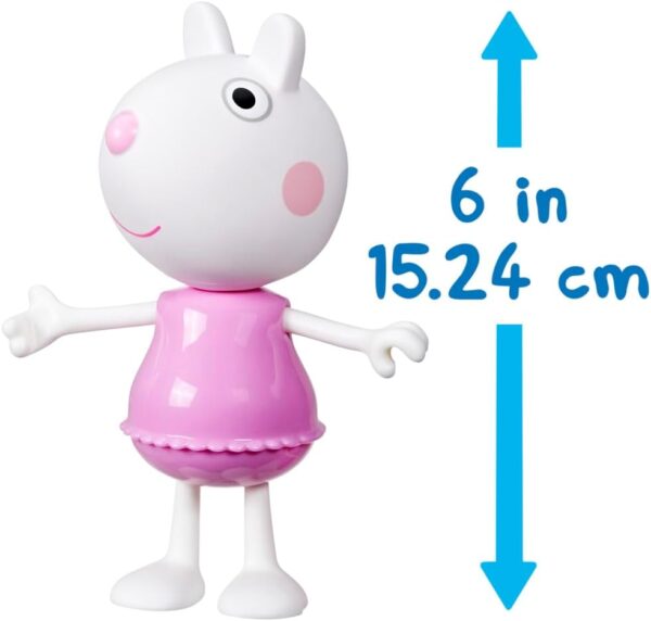 Suzy muñeca Peppa Pig de 15cm con 2 cambios de ropa y zapatos - Imagen 9