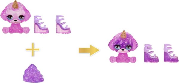 Violeta Rainbow High muñeca de moda morado con kit de slime y mascota - Imagen 2