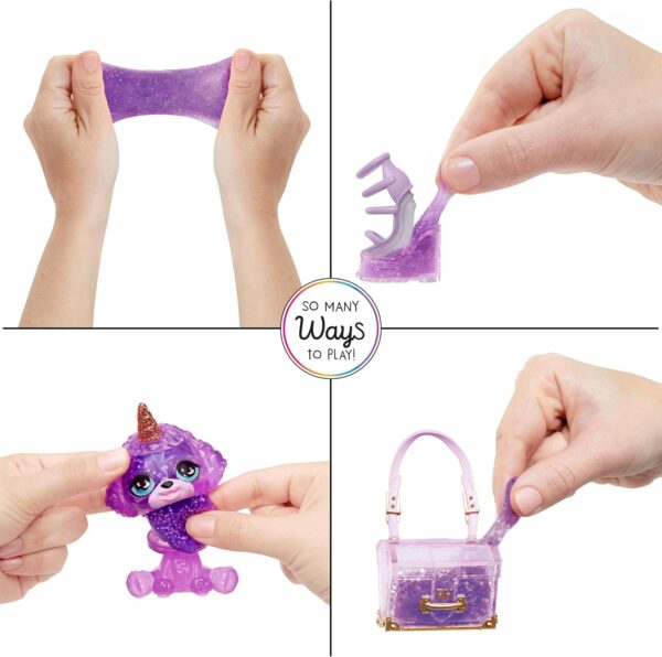 Violeta Rainbow High muñeca de moda morado con kit de slime y mascota - Imagen 5