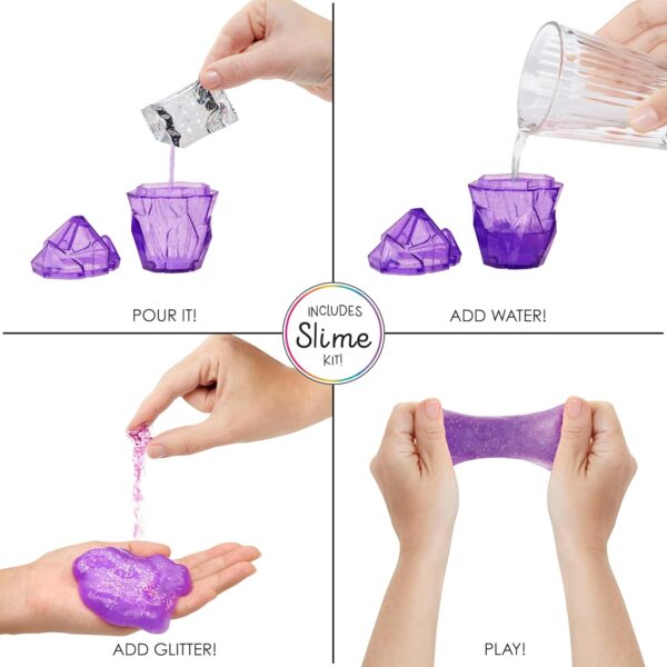 Violeta Rainbow High muñeca de moda morado con kit de slime y mascota - Imagen 6