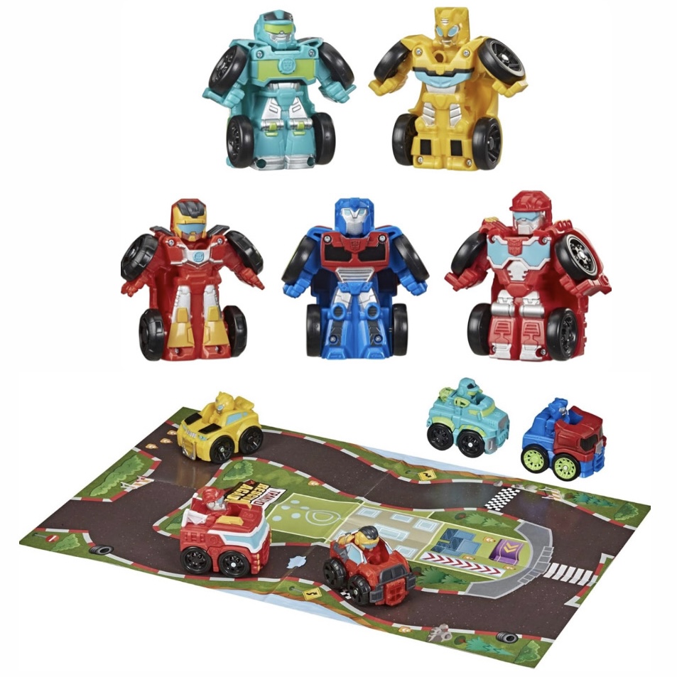 Transformers x5 figuras 2 en 1 Robot y camión