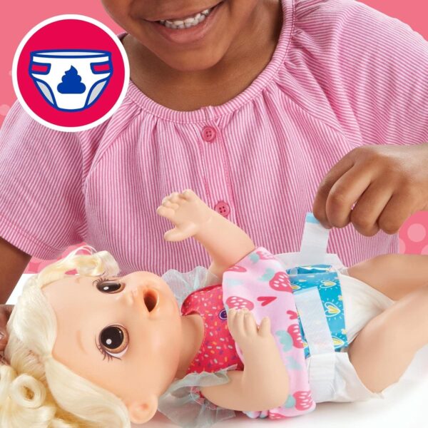Baby Alive Batidos mágicos Rubia come y hace chichi y popó - Imagen 7
