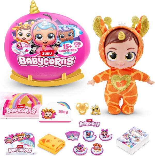 Babycorns Serie 1 muñeca bebé modelo Jirafa con 15 sorpresas