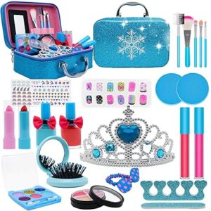 Baúl acolchado de maquillaje Frozen azul  no tóxico e hipoalergénico