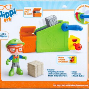 Blippi aventuras en Centro de reciclaje con figura
