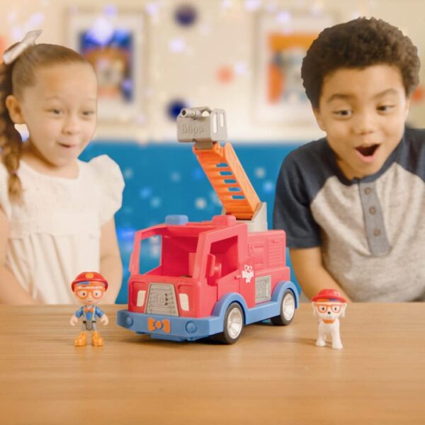 Blippi camión de bomberos con 2 figuras y sonidos - Imagen 6
