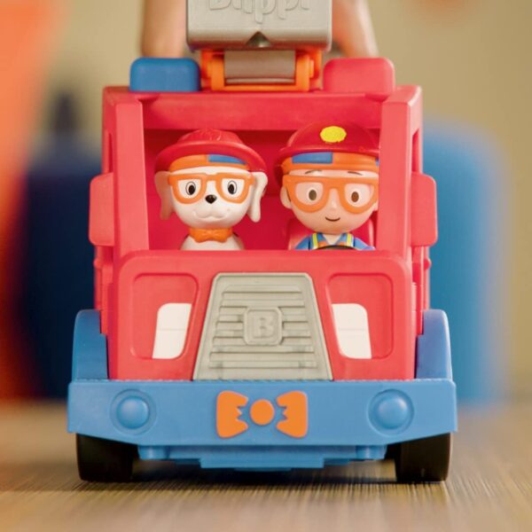Blippi camión de bomberos con 2 figuras y sonidos - Imagen 8