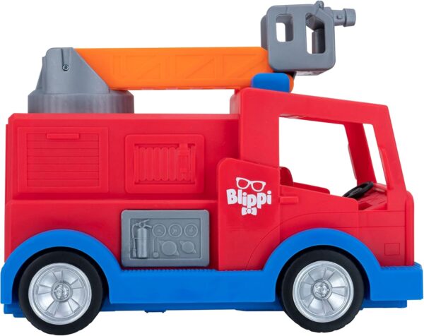Blippi camión de bomberos con 2 figuras y sonidos - Imagen 9