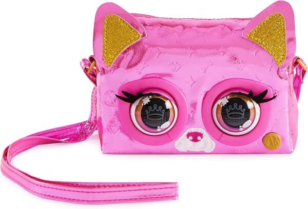 Bolso Purse Pet gatico fucsia parpadea con sonidos - Imagen 3