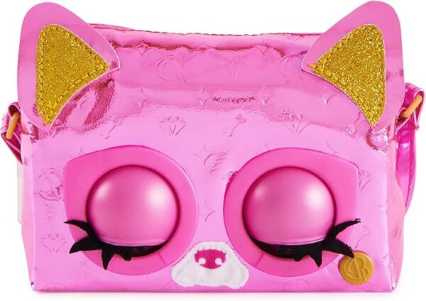 Bolso Purse Pet gatico fucsia parpadea con sonidos - Imagen 4