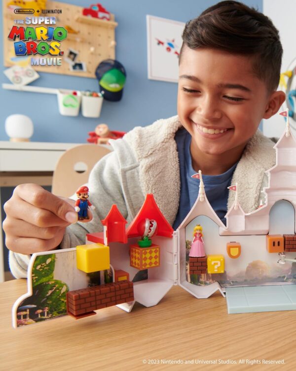 Castillo de Mario Bros portátil con 2 figuras - Imagen 12