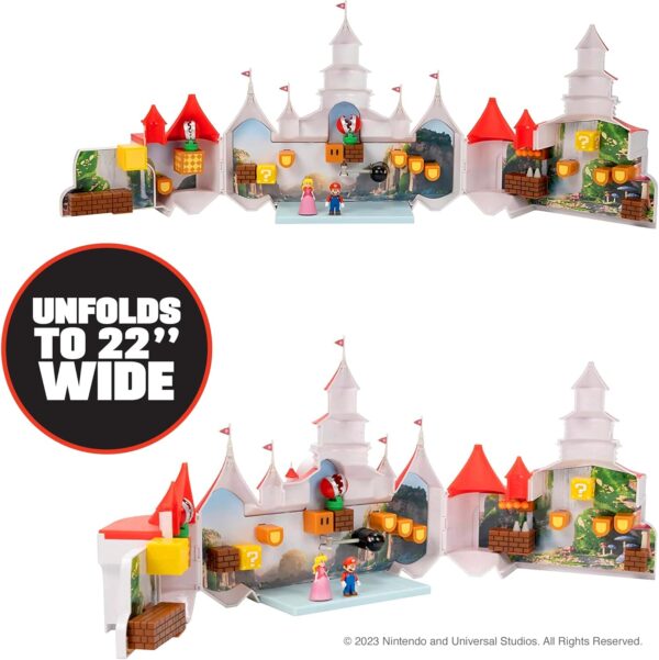 Castillo de Mario Bros portátil con 2 figuras - Imagen 4