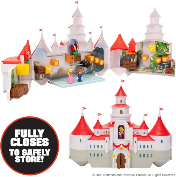 Castillo de Mario Bros portátil con 2 figuras - Imagen 5