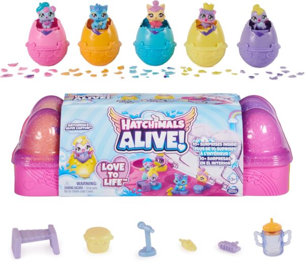 Hatchimals Alive 5 mini figuras de huevos exclusivos con accesorios - Imagen 9