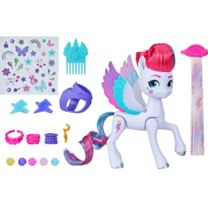 My Little Pony Zipp Storm de 13cm para peinar con 16 piezas