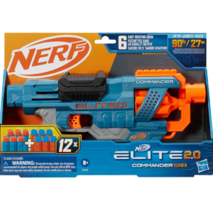 Pistola Nerf Elite 2.0 Commander RD-6 con 12 dardos