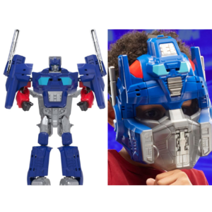 Transformers Optimus Prime 2 en 1 robot y máscara