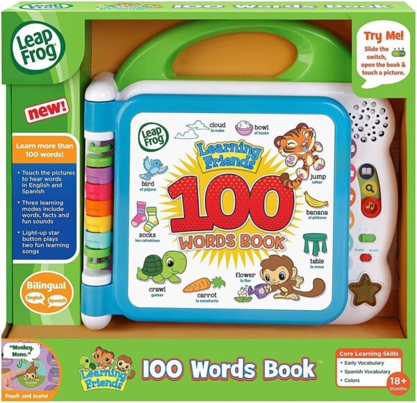 Leapfrog Libro Bilingüe 100 animales Español e inglés