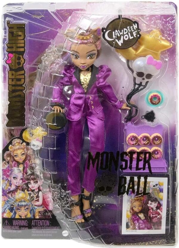 Monster High Clawdeen con accesorios de fiesta - Imagen 6