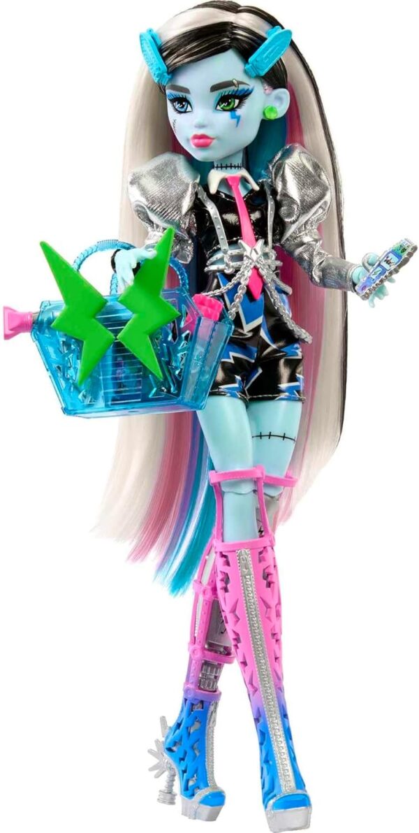 Monster High Frankie Stein Rockstar con instrumento - Imagen 5