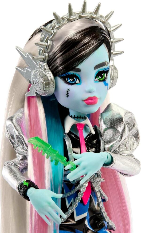 Monster High Frankie Stein Rockstar con instrumento - Imagen 6