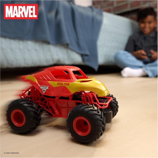 Monster Jam carro Ironman Marvel de 19cm a control remoto - Imagen 5