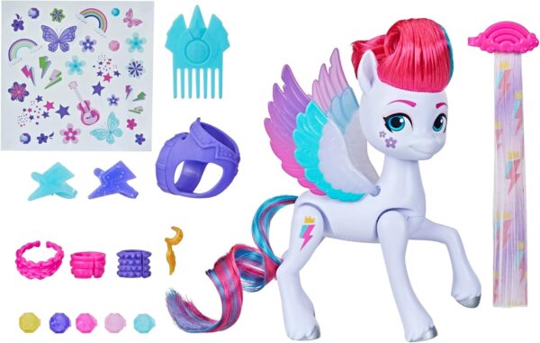 My Little Pony Zipp Storm de 13cm para peinar con 16 piezas - Imagen 2