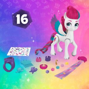 My Little Pony Zipp Storm de 13cm para peinar con 16 piezas