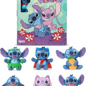 Paquete de 6 figuras mini Stitch de felpa