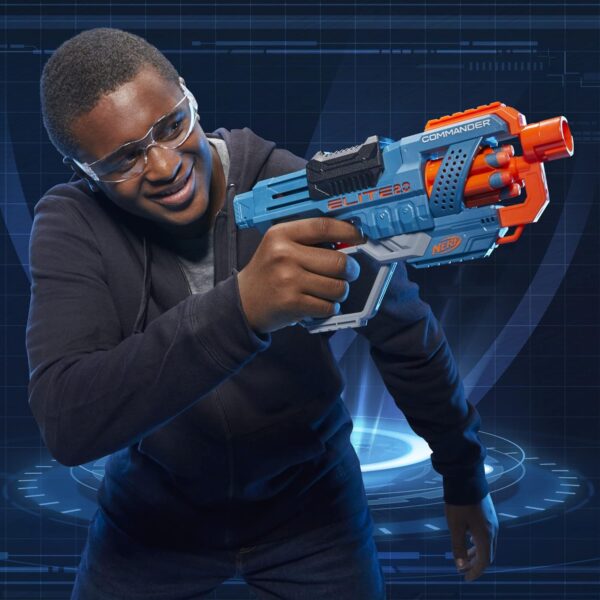 Pistola Nerf Elite 2.0 Commander RD-6 con 12 dardos - Imagen 4