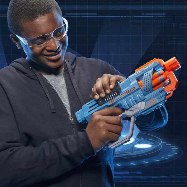 Pistola Nerf Elite 2.0 Commander RD-6 con 12 dardos - Imagen 7