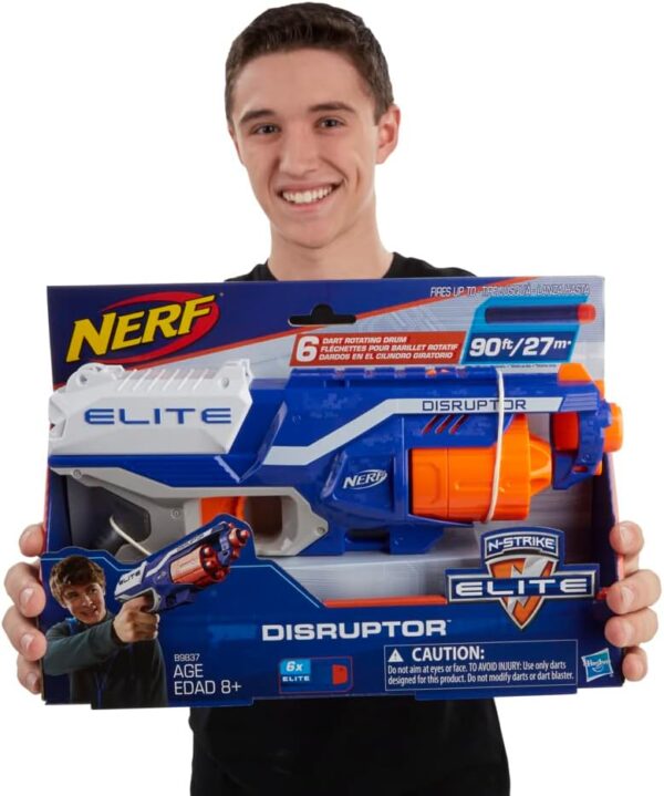 Pistola Nerf Elite N Strike Disruptor con 6 dardos - Imagen 8