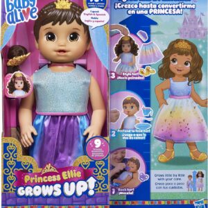 Princesa Ellie Castaña crece 9cm   Sonidos, accesorios y movimientos