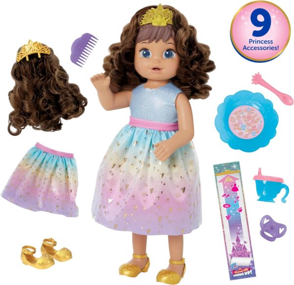 Princesa Ellie Castaña crece 9cm   Sonidos, accesorios y movimientos - Imagen 7