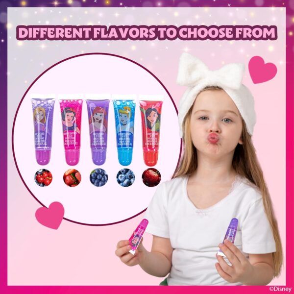 Set de maquillaje labiales y esmaltes Princesas Disney no tóxico e hipoalergénico - Imagen 5