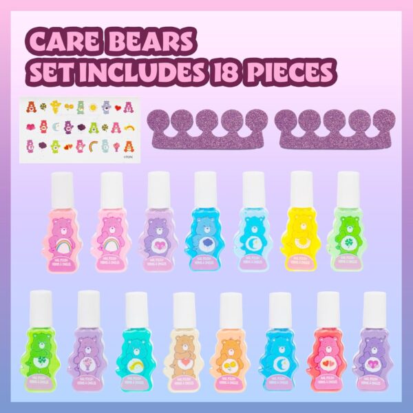 Set x15 esmaltes Ositos Cariñositos con stickers y separador - Imagen 5