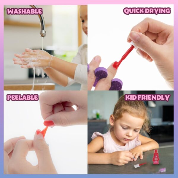 Set x15 esmaltes Ositos Cariñositos con stickers y separador - Imagen 8