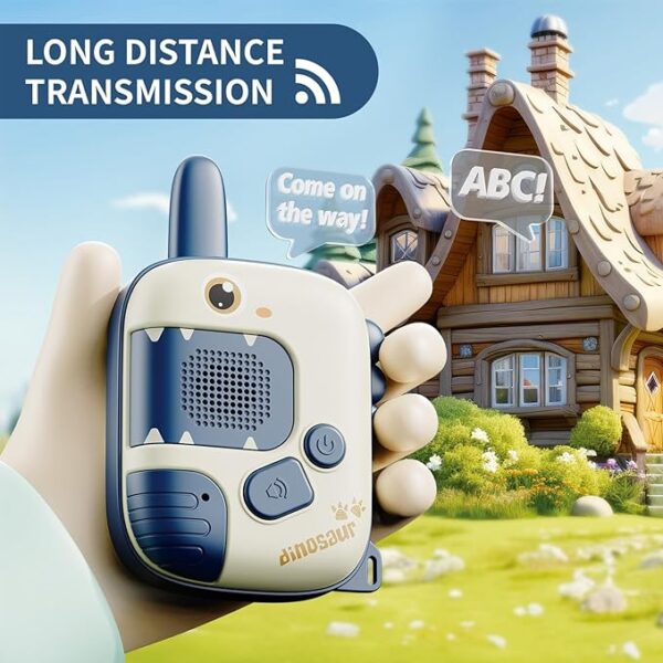 Walkie-Talkie x2 dinosaurios de largo rango - Imagen 2